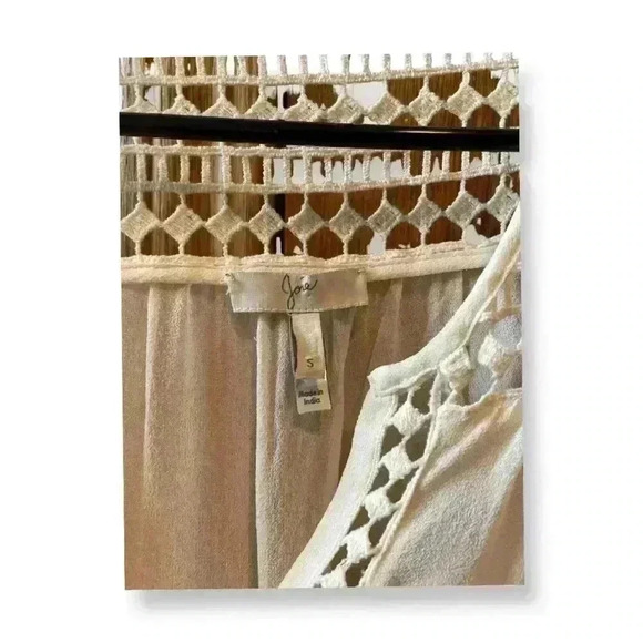 100% Silk Cream Joie Blouse/Top-Size Small - Picture 3 of 11